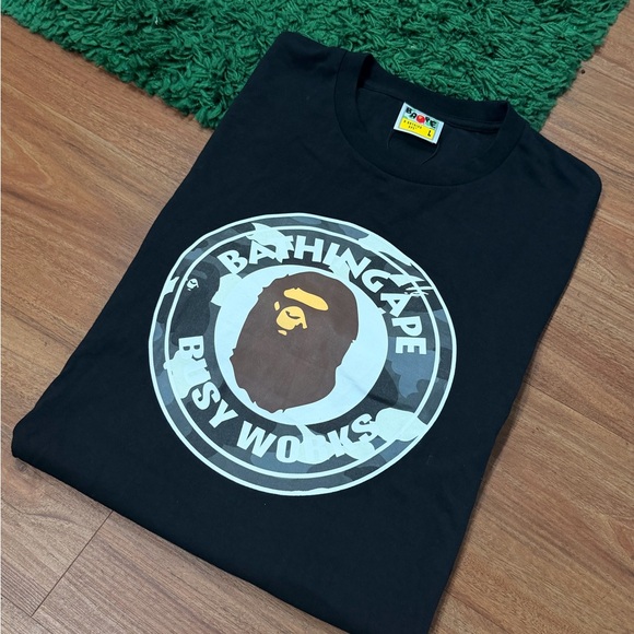 Bape Other - BAPE Busy Works Glow In Dark Tee – Black – Large – Brand New